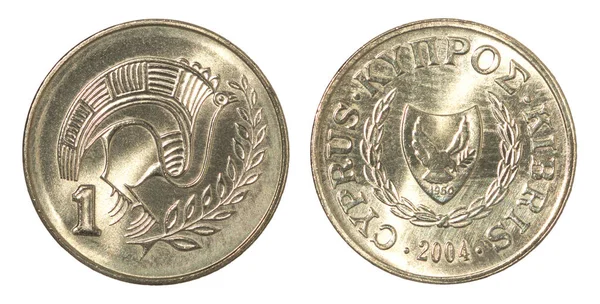 Cyprus cent munt — Stockfoto