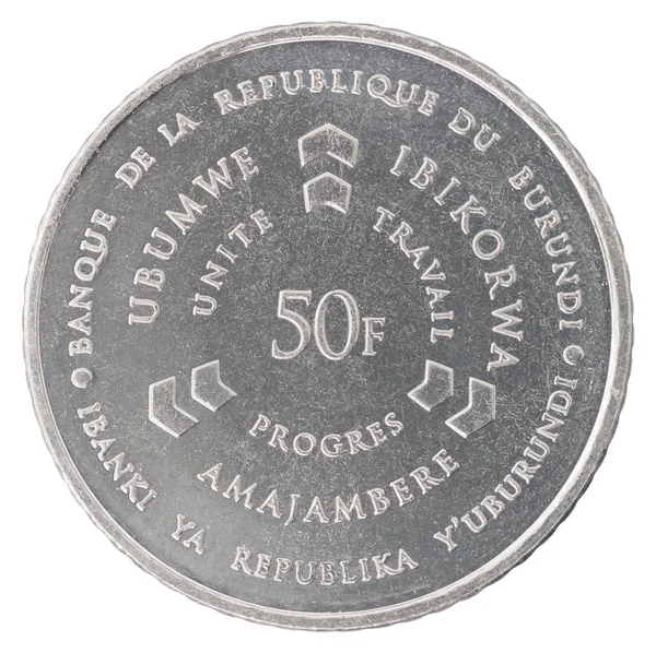 Burundi Franc coin — 图库照片