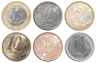 Brazilian real coin clipart