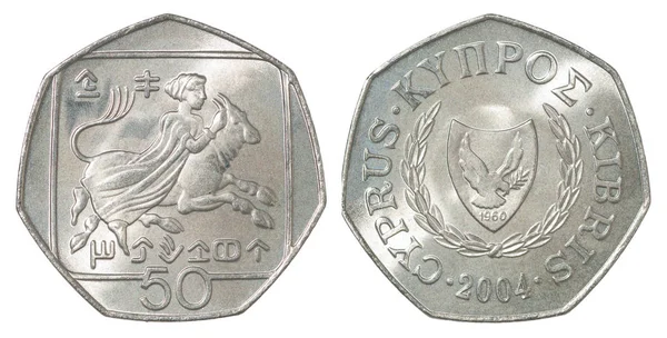 Κύπρος σεντ νομίσματος — Φωτογραφία Αρχείου