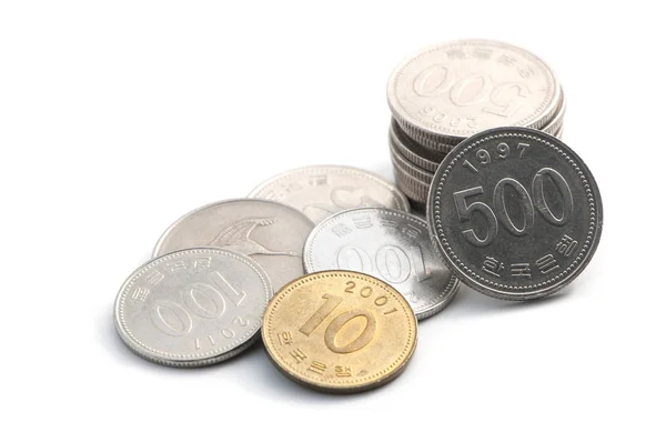 Koreanska mynt vann — Stockfoto