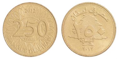Lebanese livres coin