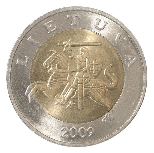 Νόμισμα Λίτας Λιθουανίας — Φωτογραφία Αρχείου