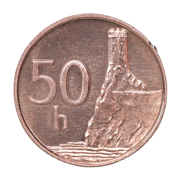 斯洛伐克 halier 硬币 — 图库照片
