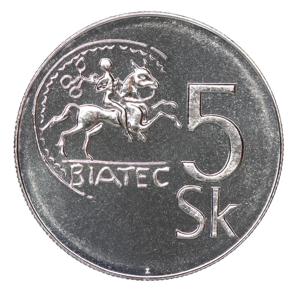 Korona słowacka monet — Zdjęcie stockowe