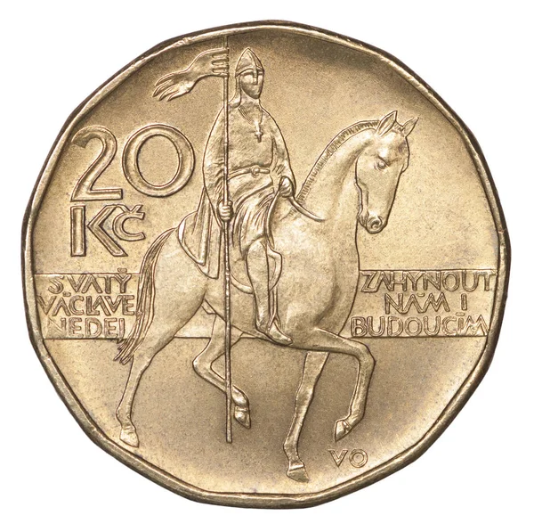 Coin Czech korun — Stockfoto