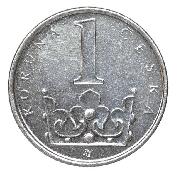 Coin Czech korun — 스톡 사진