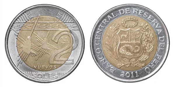 Suole peruviane moneta — Foto Stock