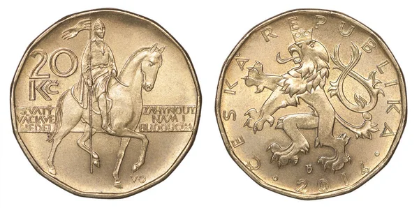 Coin Czech korun — Stock Photo, Image