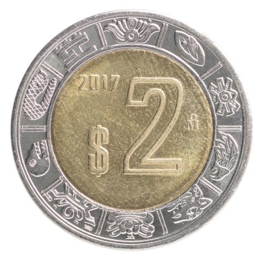 Mexican peso coin clipart