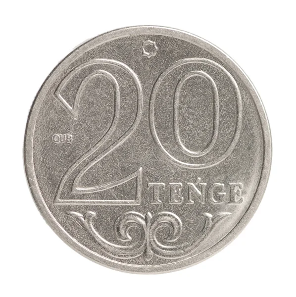 Kazakh new coin tenge — 图库照片