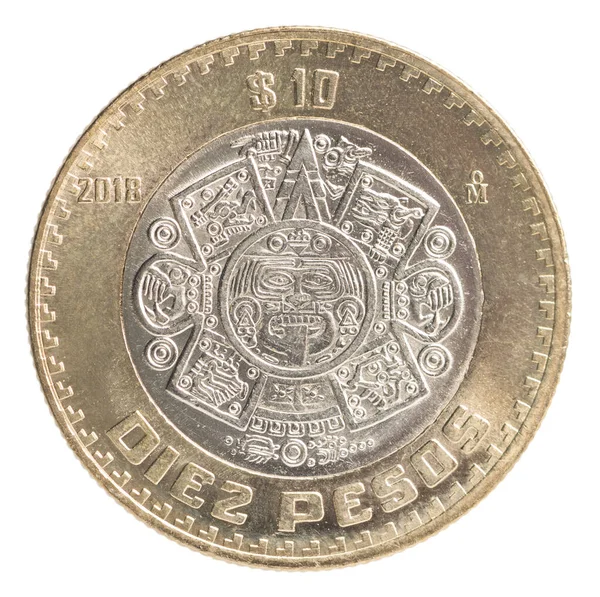 Мексиканская монета песо — стоковое фото