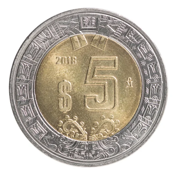 Coin peso meksykańskie — Zdjęcie stockowe