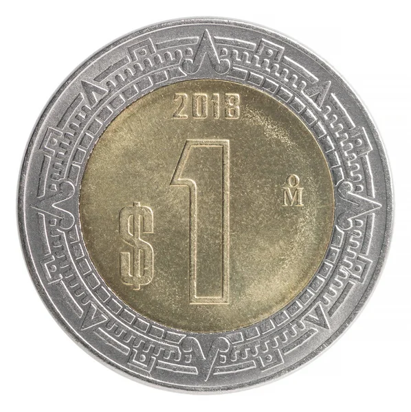 Coin peso meksykańskie — Zdjęcie stockowe