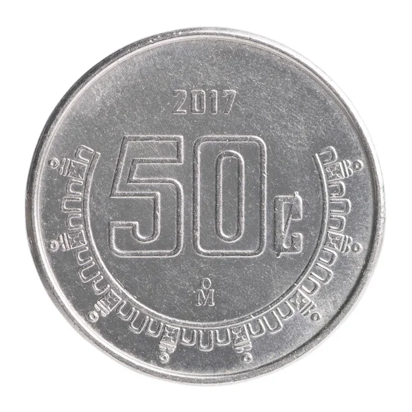 Мексиканська монета кентаво — стокове фото
