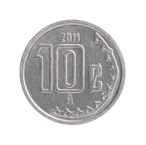 Moneta meksykańska centavo — Zdjęcie stockowe
