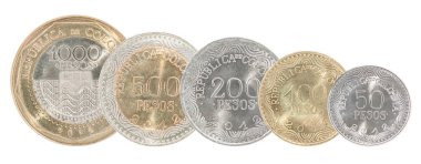 Colombian pesos coin clipart