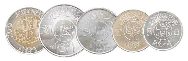 Moneda riyal saudí — Foto de Stock