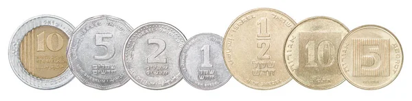 Monety z Izraela — Zdjęcie stockowe