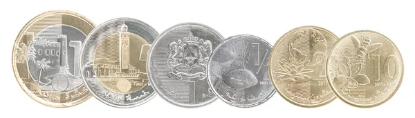 摩洛哥迪拉姆硬币 免版税图库照片