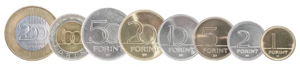 Set de monedas de forinto húngaro — Foto de Stock