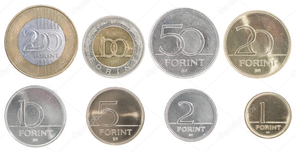 set of Hungarian coins