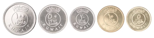 一套科威特硬币 — 图库照片