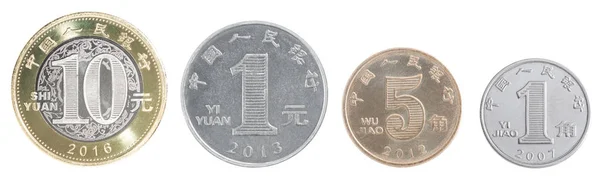 Uppsättning kinesiska mynt i — Stockfoto
