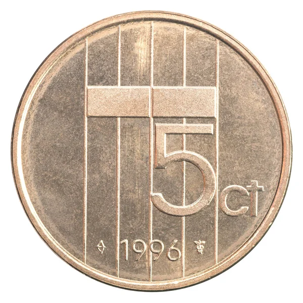 Holandia Centów Białym Tle — Zdjęcie stockowe