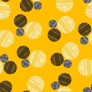 Çevrelerin Dikişsiz desen yinelenen. Vektör