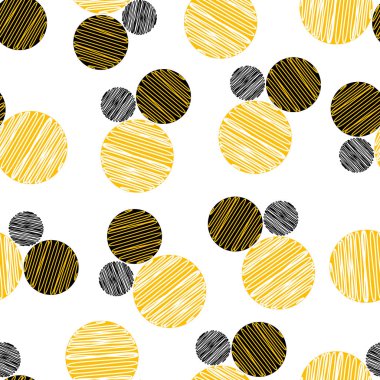 Çevrelerin Dikişsiz desen yinelenen. Vektör