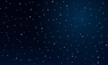 Soyut gece yıldızlı gökyüzü. Vektör