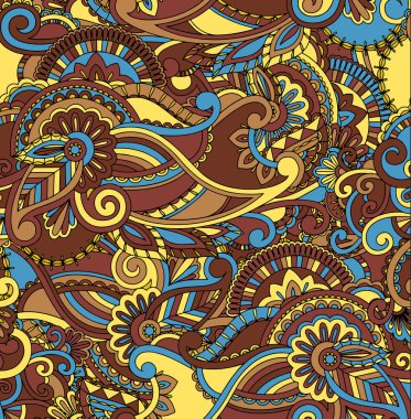 Soyut desen çiçek uydurdum. Vektör