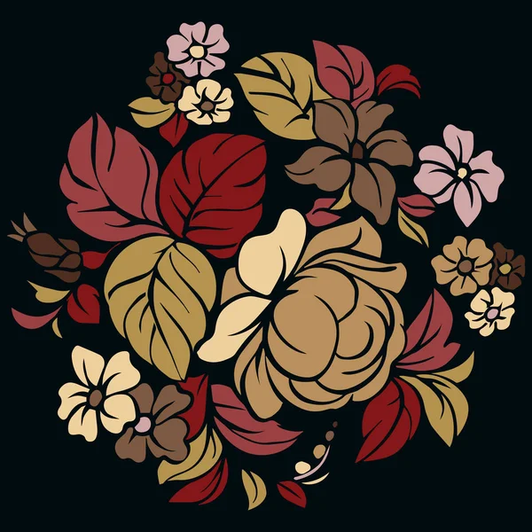 Modèle floral simple.Vecteur — Image vectorielle