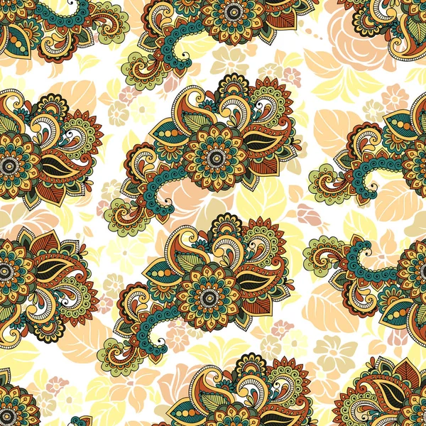 Motif floral répétitif sans couture. — Image vectorielle