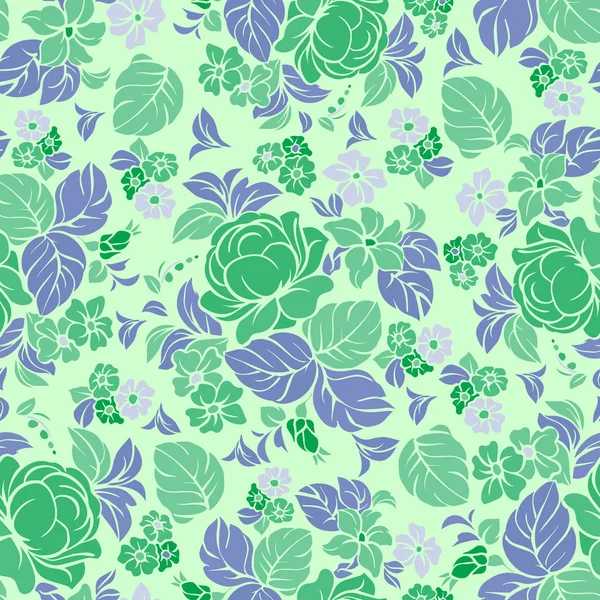 Motif floral répétitif sans couture. — Image vectorielle