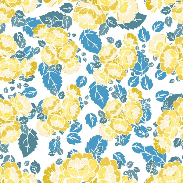 Seamless repeating floral pattern n.Vector — стоковый вектор