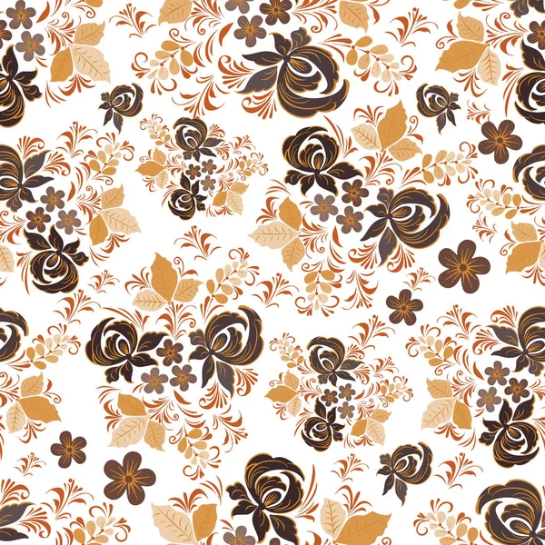 Motif floral répétitif sans couture. — Image vectorielle