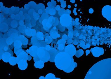 Soyut arka plan, dairelerin çoğulluğundan oluşur.