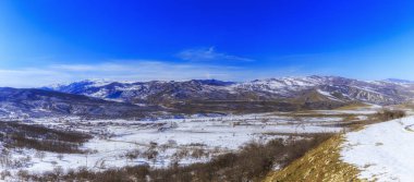 Milli Parkı Altiaghac.Azerbaijan giden yol