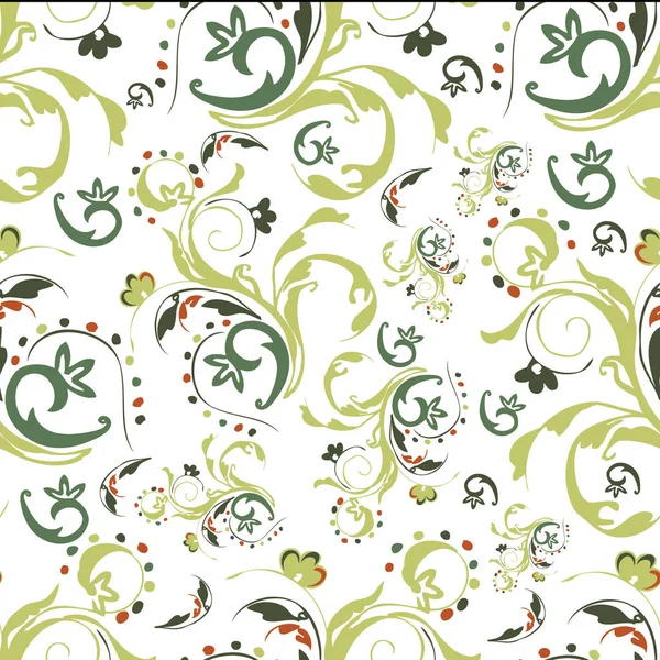 Motif floral répétitif sans couture. — Image vectorielle