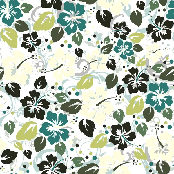 Motif floral répétitif sans couture. — Image vectorielle