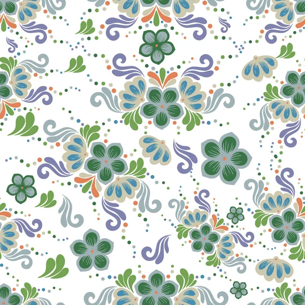 Motif floral répétitif sans couture. — Image vectorielle