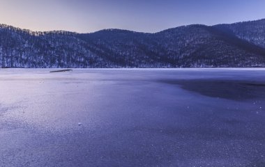 Donmuş göl Nohur.Gabala.Azerbaijan