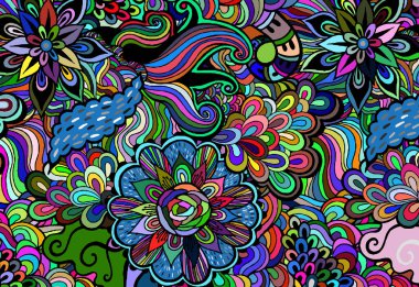 Soyut bahar çiçekleri kökenli. Vektör