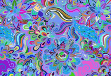 Soyut bahar çiçekleri kökenli. Vektör