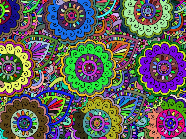 Abstract floral pattern.Vector