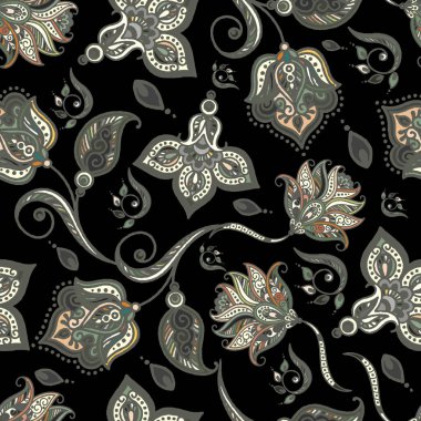 Dikişsiz yinelenen soyut desen. Vektör