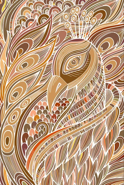 Peacock abstrait multicolore. — Image vectorielle