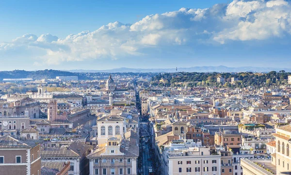 Panorama z historické části Rome.Italy — Stock fotografie